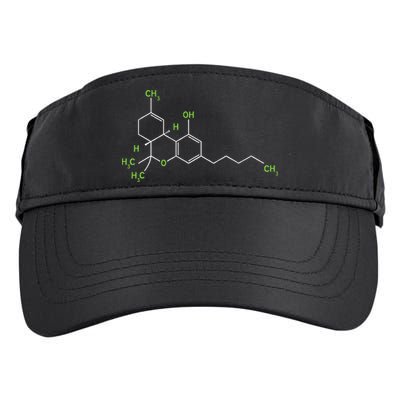Cannabis Weed Pot Molecule Thc Marijuana Stoner Gift Adult Drive Performance Visor