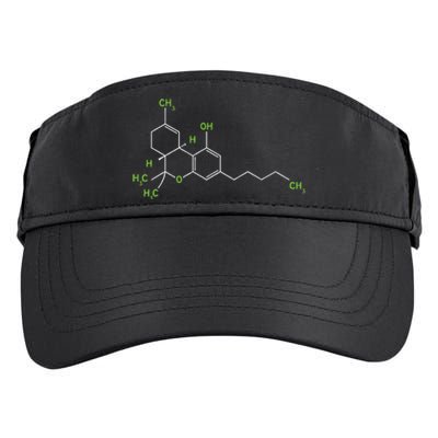 Cannabis Weed Pot Molecule Thc Marijuana Stoner Gift Adult Drive Performance Visor