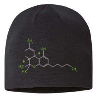 Cannabis Weed Pot Molecule Thc Marijuana Stoner Gift Sustainable Beanie