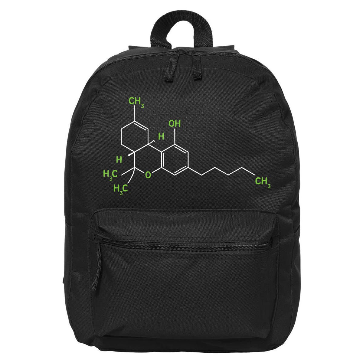 Cannabis Weed Pot Molecule Thc Marijuana Stoner Gift 16 in Basic Backpack
