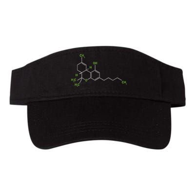 Cannabis Weed Pot Molecule Thc Marijuana Stoner Gift Valucap Bio-Washed Visor