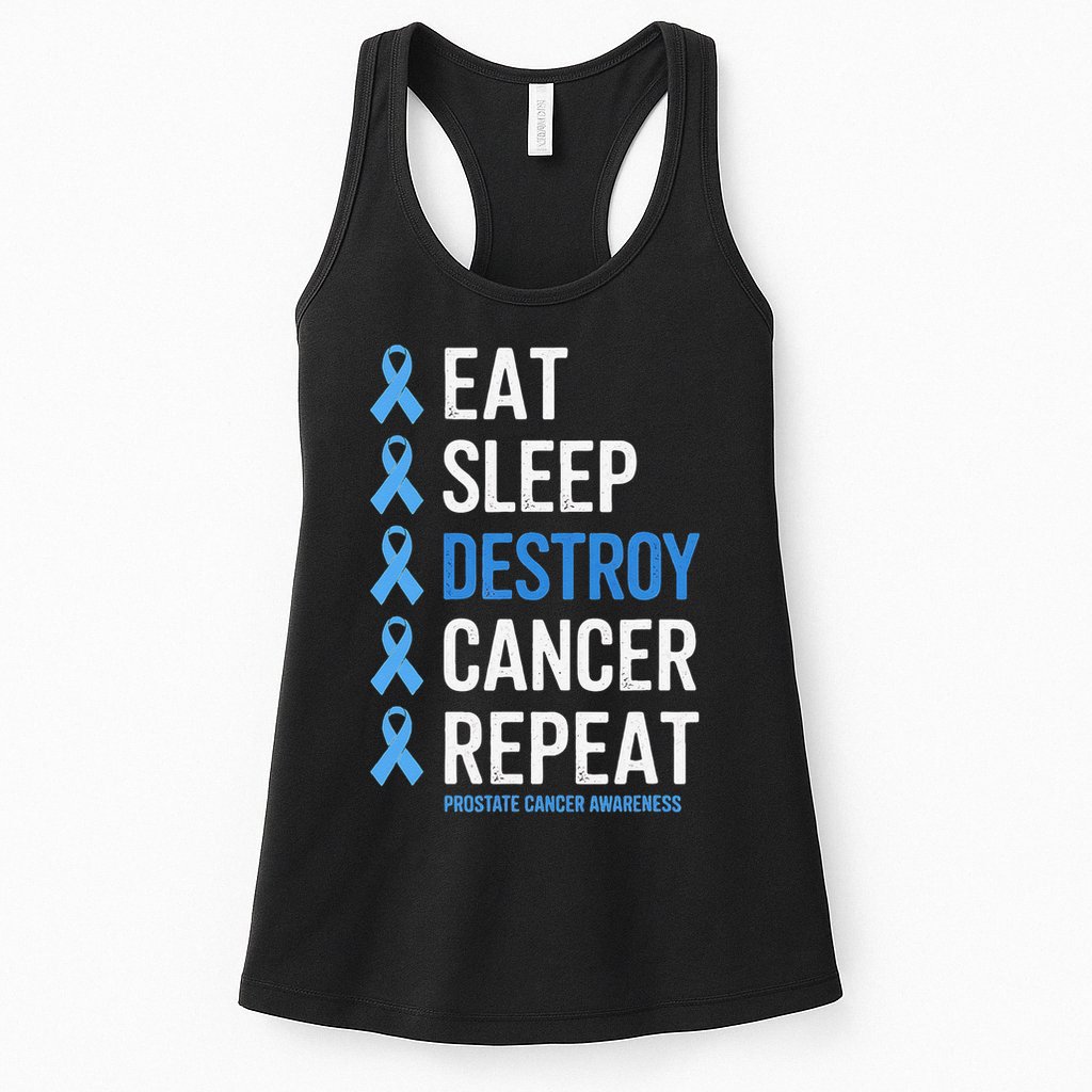 Cancer Warrior Prostate Cancer Awareness Womens Tank Top