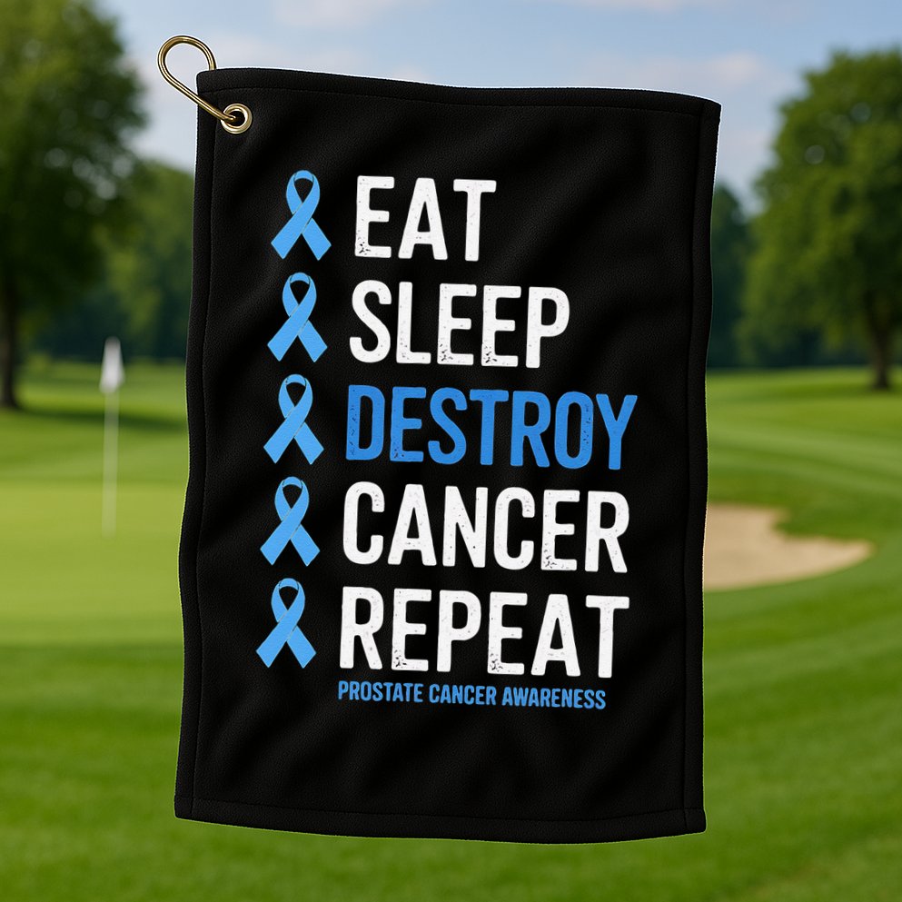 Cancer Warrior Prostate Cancer Awareness Golf Towel