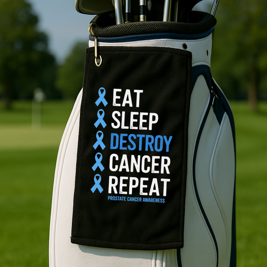 Cancer Warrior Prostate Cancer Awareness Golf Towel