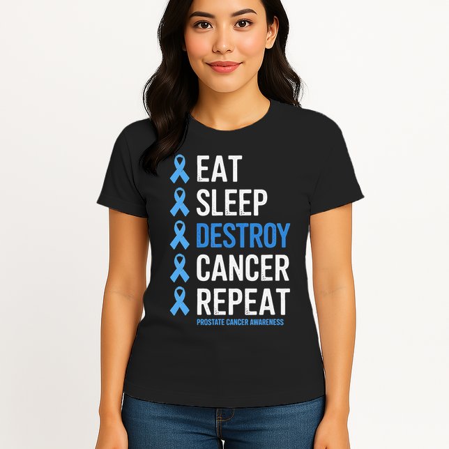 Cancer Warrior Prostate Cancer Awareness Womens T-Shirt