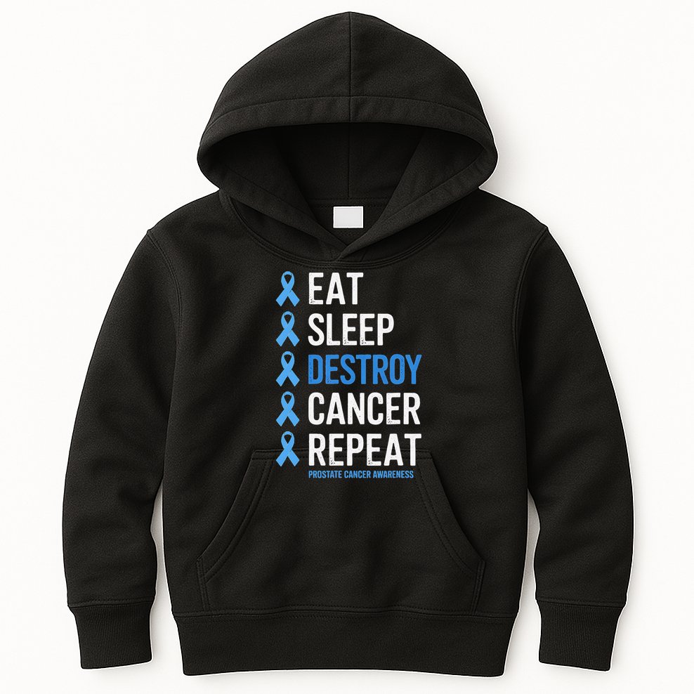 Cancer Warrior Prostate Cancer Awareness Kids Hoodie
