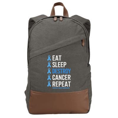 Cancer Warrior Prostate Cancer Awareness Cotton Canvas Backpack