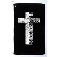 Cross With Philippians 413 Christian Golf Towel