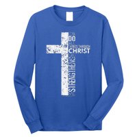 Cross With Philippians 413 Christian Long Sleeve Shirt