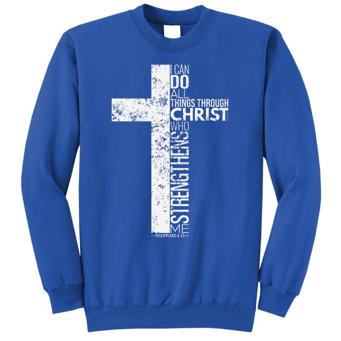 Cross With Philippians 413 Christian Sweatshirt