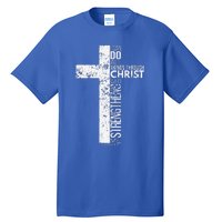 Cross With Philippians 413 Christian Tall T-Shirt