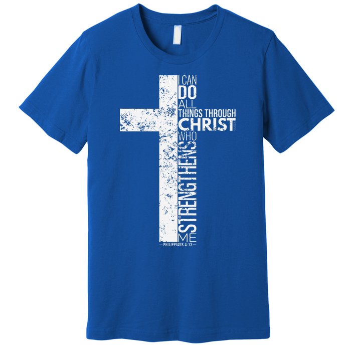 Cross With Philippians 413 Christian Premium T-Shirt