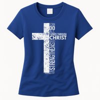 Cross With Philippians 413 Christian Womens T-Shirt