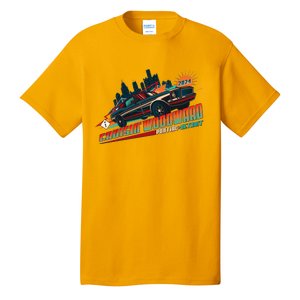 Cruisin Woodward Pontiac To Detroit 2024 Detroit Ren Cen Muscle Car Tall T-Shirt