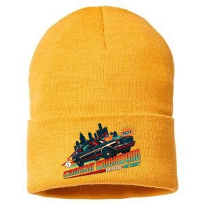 Cruisin Woodward Pontiac To Detroit 2024 Detroit Ren Cen Muscle Car Sustainable Knit Beanie