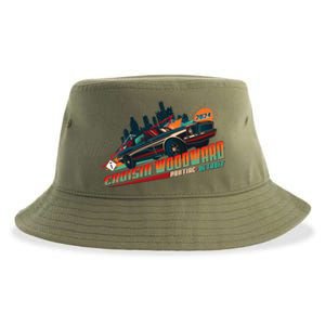 Cruisin Woodward Pontiac To Detroit 2024 Detroit Ren Cen Muscle Car Sustainable Bucket Hat