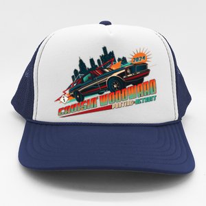 Cruisin Woodward Pontiac To Detroit 2024 Detroit Ren Cen Muscle Car Trucker Hat