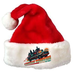 Cruisin Woodward Pontiac To Detroit 2024 Detroit Ren Cen Muscle Car Premium Christmas Santa Hat