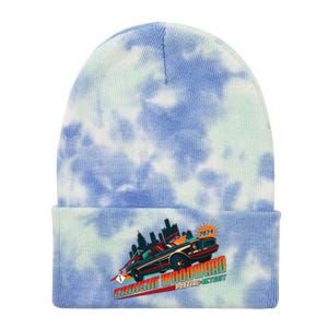 Cruisin Woodward Pontiac To Detroit 2024 Detroit Ren Cen Muscle Car Tie Dye 12in Knit Beanie