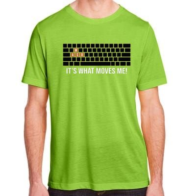 Cool WASD PC Gamer Keyboard Funny Its What Moves Me Gaming Adult ChromaSoft Performance T-Shirt