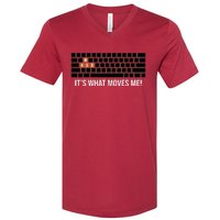 Cool WASD PC Gamer Keyboard Funny Its What Moves Me Gaming V-Neck T-Shirt