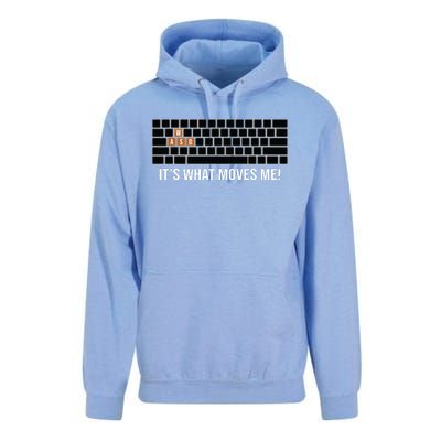 Cool WASD PC Gamer Keyboard Funny Its What Moves Me Gaming Unisex Surf Hoodie