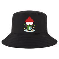 Cute Winter Penguin Christmas Lights Cool Comfort Performance Bucket Hat