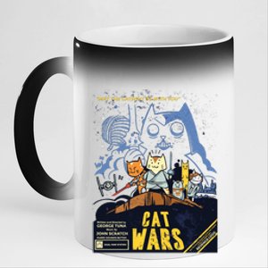 Cat Wars Parody 11oz Black Color Changing Mug