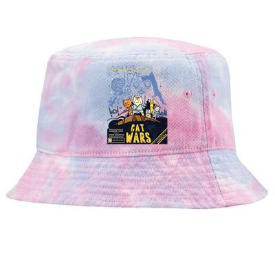 Cat Wars Parody Tie-Dyed Bucket Hat