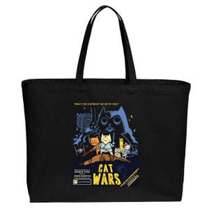 Cat Wars Parody Cotton Canvas Jumbo Tote