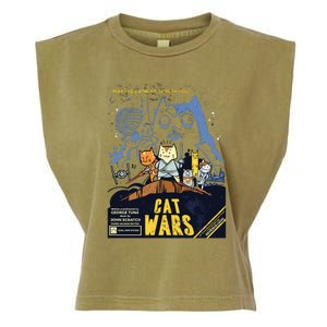 Cat Wars Parody Garment-Dyed Women's Muscle Tee