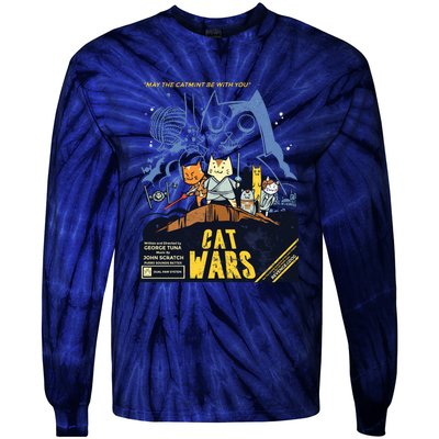 Cat Wars Parody Tie-Dye Long Sleeve Shirt