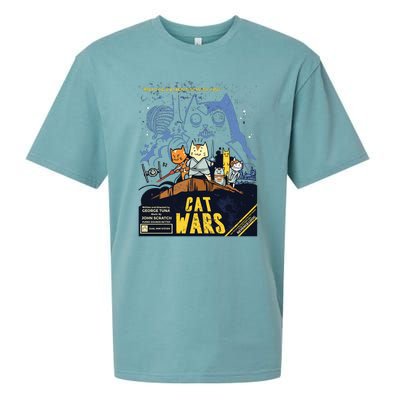 Cat Wars Parody Sueded Cloud Jersey T-Shirt