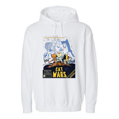 Cat Wars Parody Garment-Dyed Fleece Hoodie