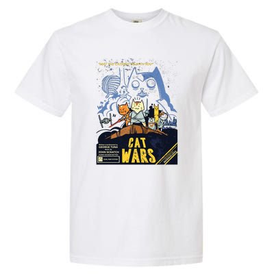 Cat Wars Parody Garment-Dyed Heavyweight T-Shirt