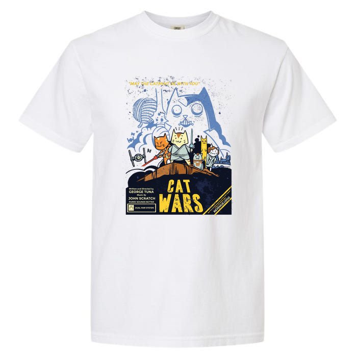 Cat Wars Parody Garment-Dyed Heavyweight T-Shirt