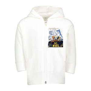 Cat Wars Parody Toddler Zip Fleece Hoodie