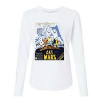 Cat Wars Parody Womens Cotton Relaxed Long Sleeve T-Shirt