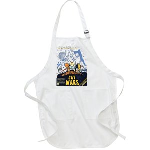 Cat Wars Parody Full-Length Apron With Pockets