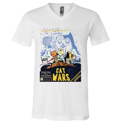 Cat Wars Parody V-Neck T-Shirt