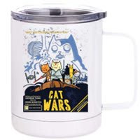 Cat Wars Parody 12 oz Stainless Steel Tumbler Cup