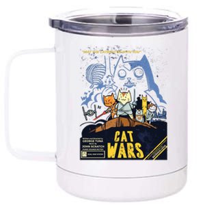 Cat Wars Parody 12 oz Stainless Steel Tumbler Cup