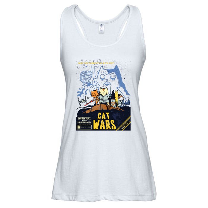 Cat Wars Parody Ladies Essential Flowy Tank