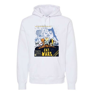 Cat Wars Parody Premium Hoodie