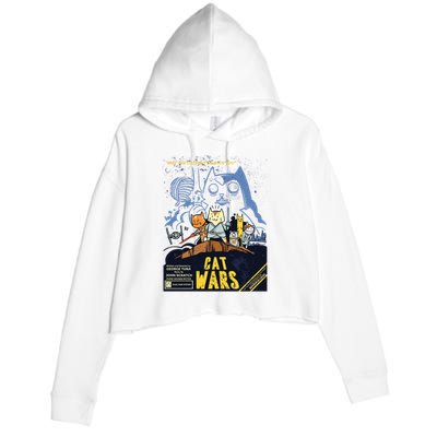 Cat Wars Parody Crop Fleece Hoodie
