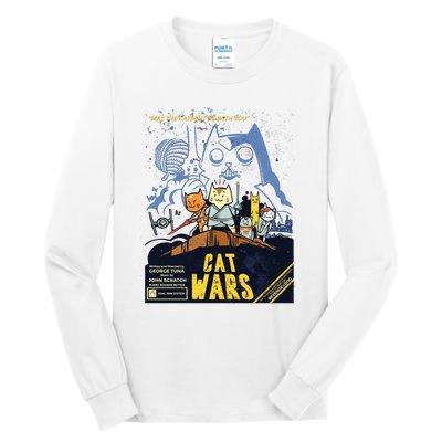 Cat Wars Parody Tall Long Sleeve T-Shirt