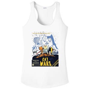 Cat Wars Parody Ladies PosiCharge Competitor Racerback Tank