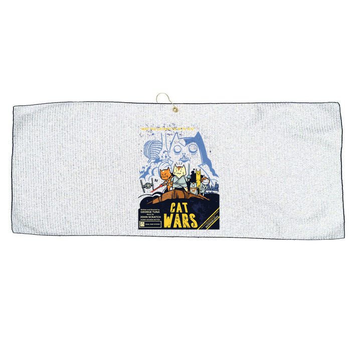 Cat Wars Parody Large Microfiber Waffle Golf Towel