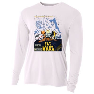 Cat Wars Parody Cooling Performance Long Sleeve Crew