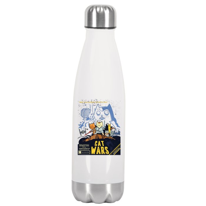 Cat Wars Parody Stainless Steel Insulated Water Bottle